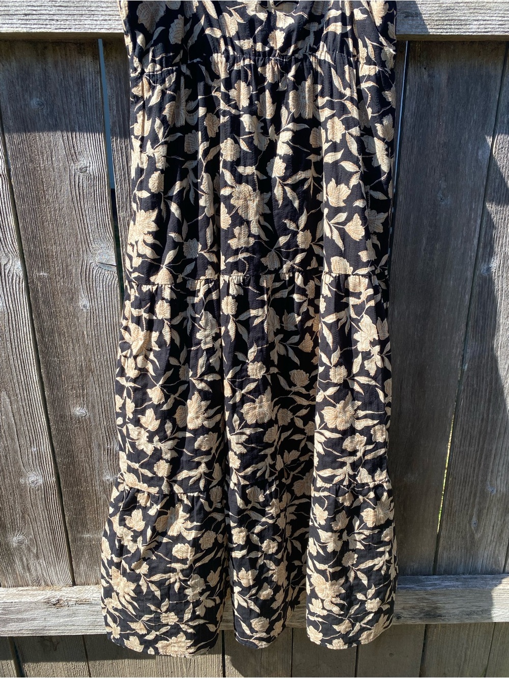 SANCTUARY NWT LARGE 
Women's Cotton Tiered
Picot Maxi Dress BANDANA PRINT - Picture 9 of 14
